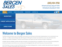 Tablet Screenshot of bergensales.com